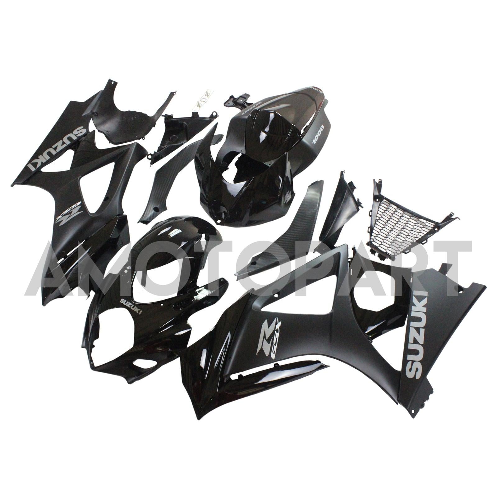 Amotopart 2007-2008 Suzuki GSXR1000 Fairing Black Style1 Kit