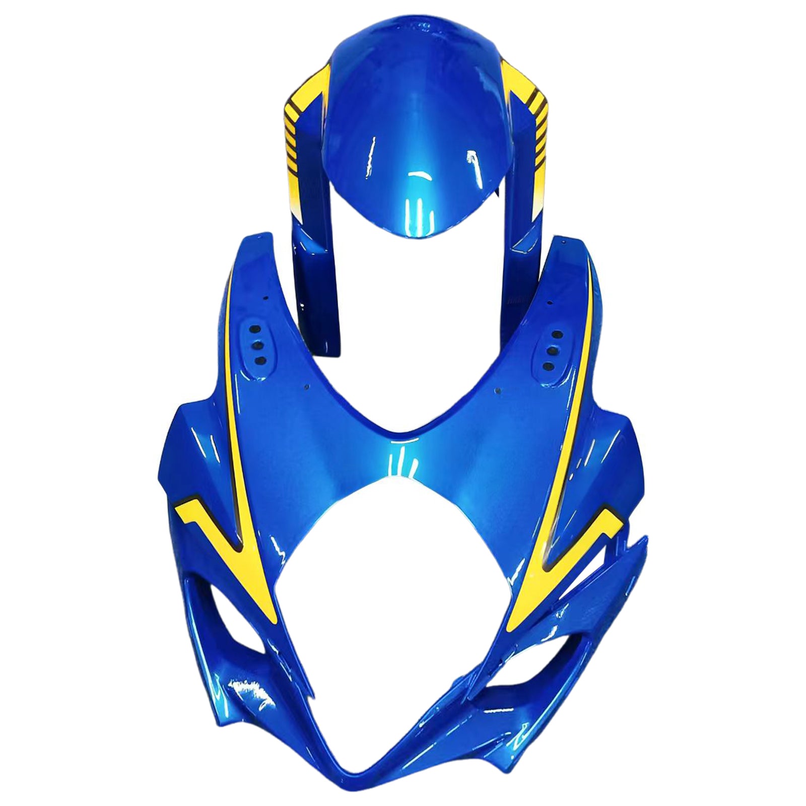 Carénage Amotopart Suzuki GSXR1000 2007-2008 Bleu&Kit jaune