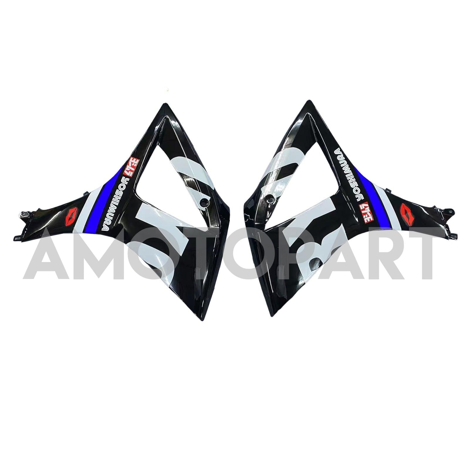 Amotopart 2007–2008 Suzuki GSXR1000 K7, Schwarz&Blaues Verkleidungskit