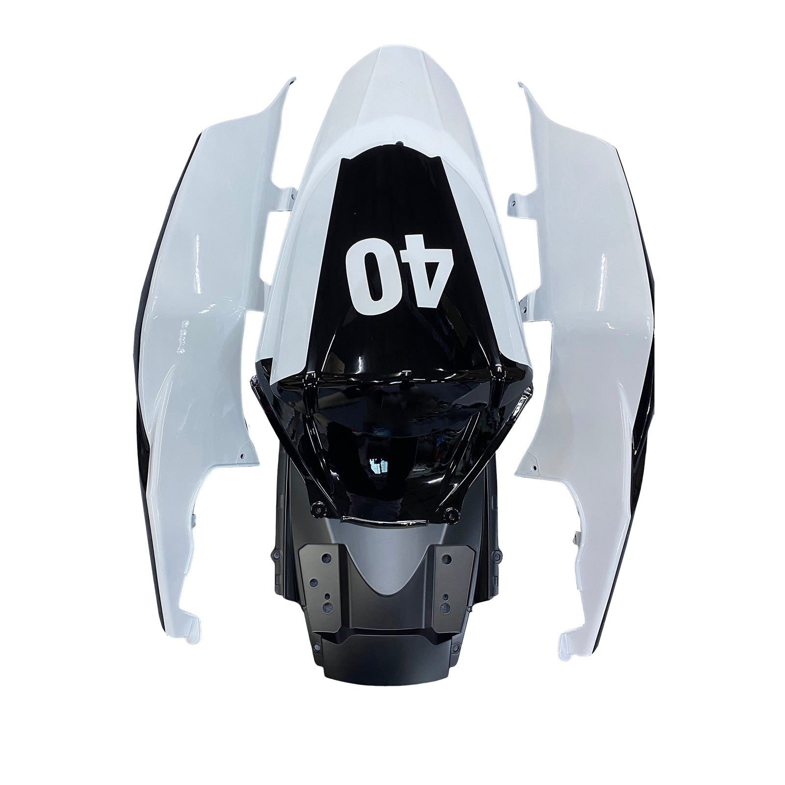 Amotopart Kit carena nera e blu Suzuki GSXR1000 K7 2007-2008