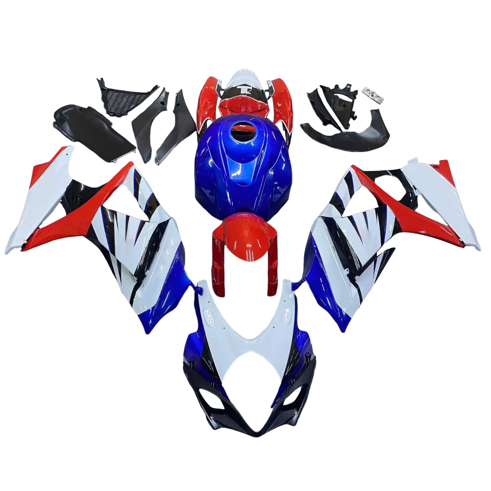Amotopart 2007-2008 Suzuki GSXR1000 K7 Red&Blue Fairing Kit