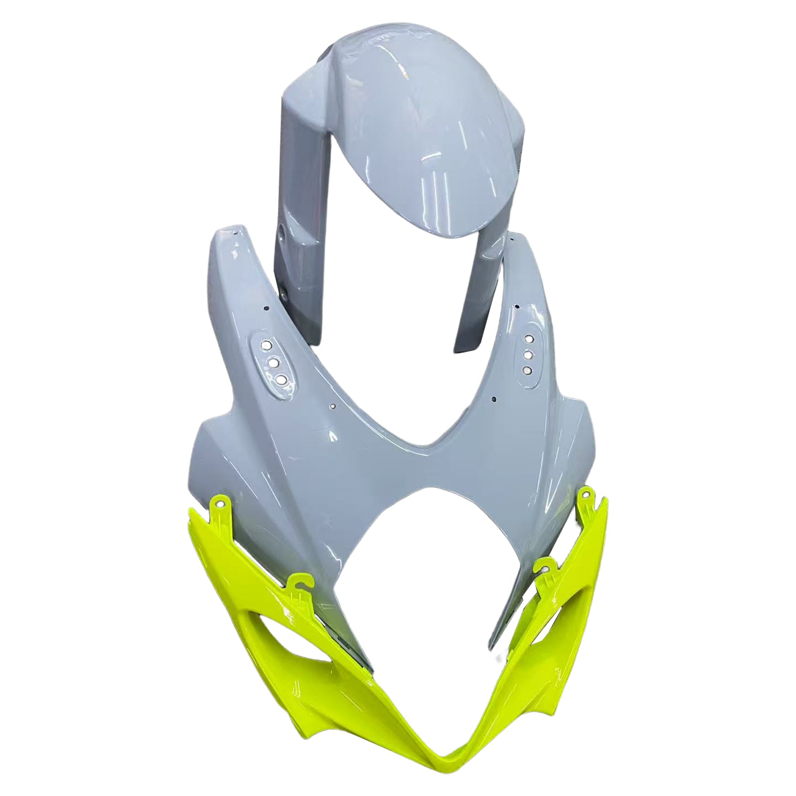 Amotopart 2007-2008 Suzuki GSXR1000 K7 Grey&Yellow Style1 Fairing Kit