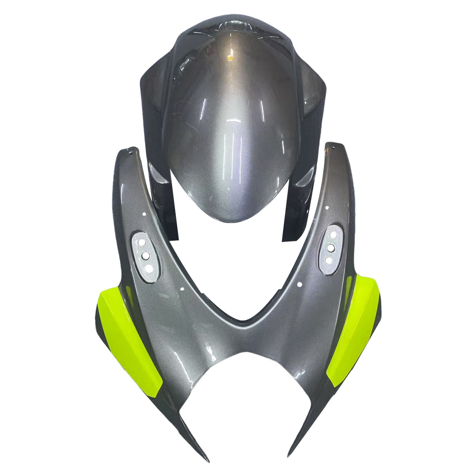 Amotopart 2007-2008 Suzuki GSXR1000 K7 Grey&Yellow Style2 Fairing Kit