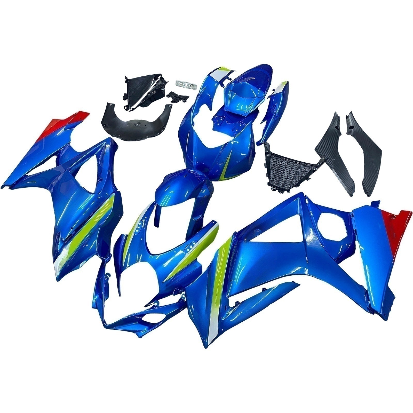 Amotopart 2007-2008 K7 GSXR1000 Suzuki Blue & Green Fair Kit