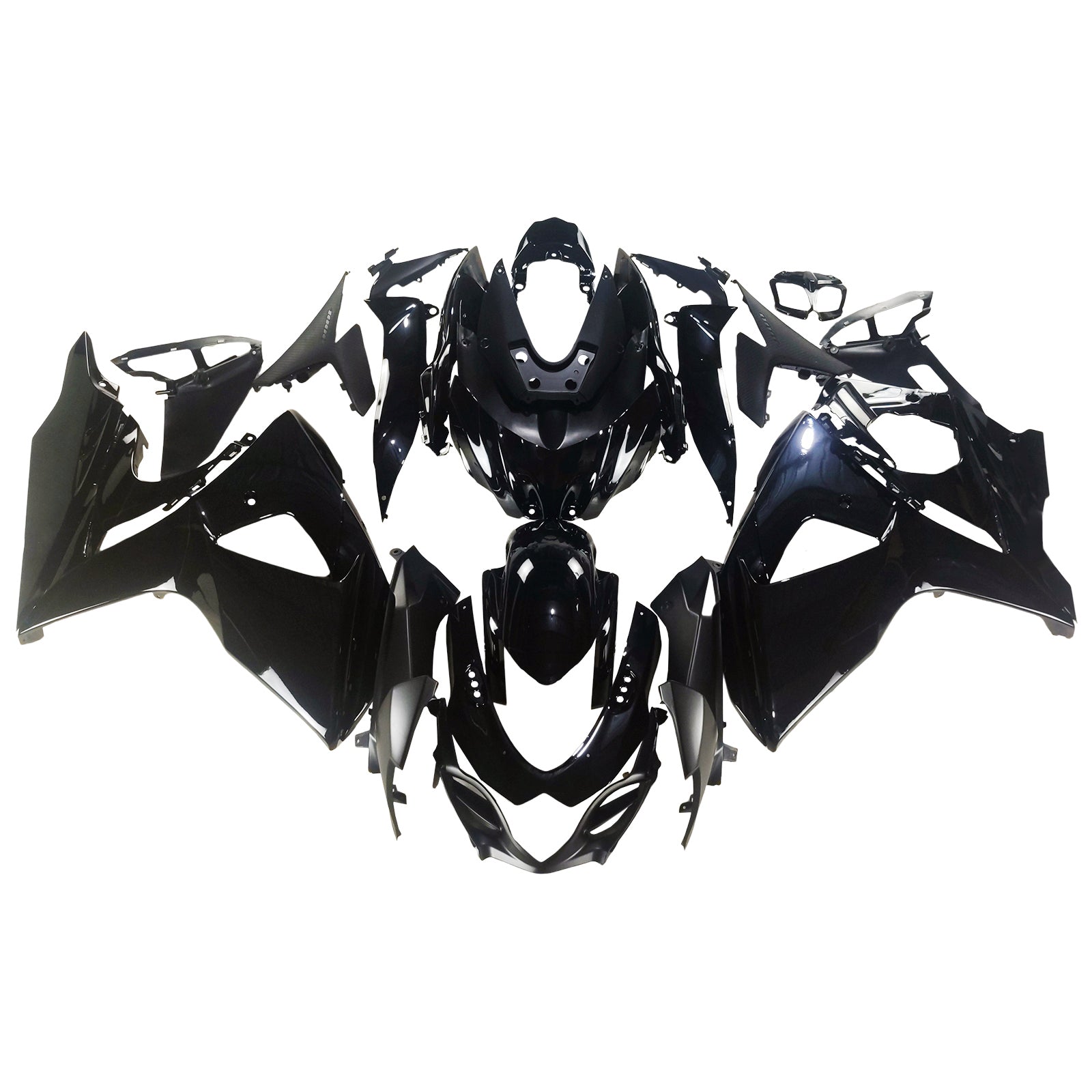 Amotopart 2009-2016 Suzuki GSXR1000 Gloss Black Fairing Kit