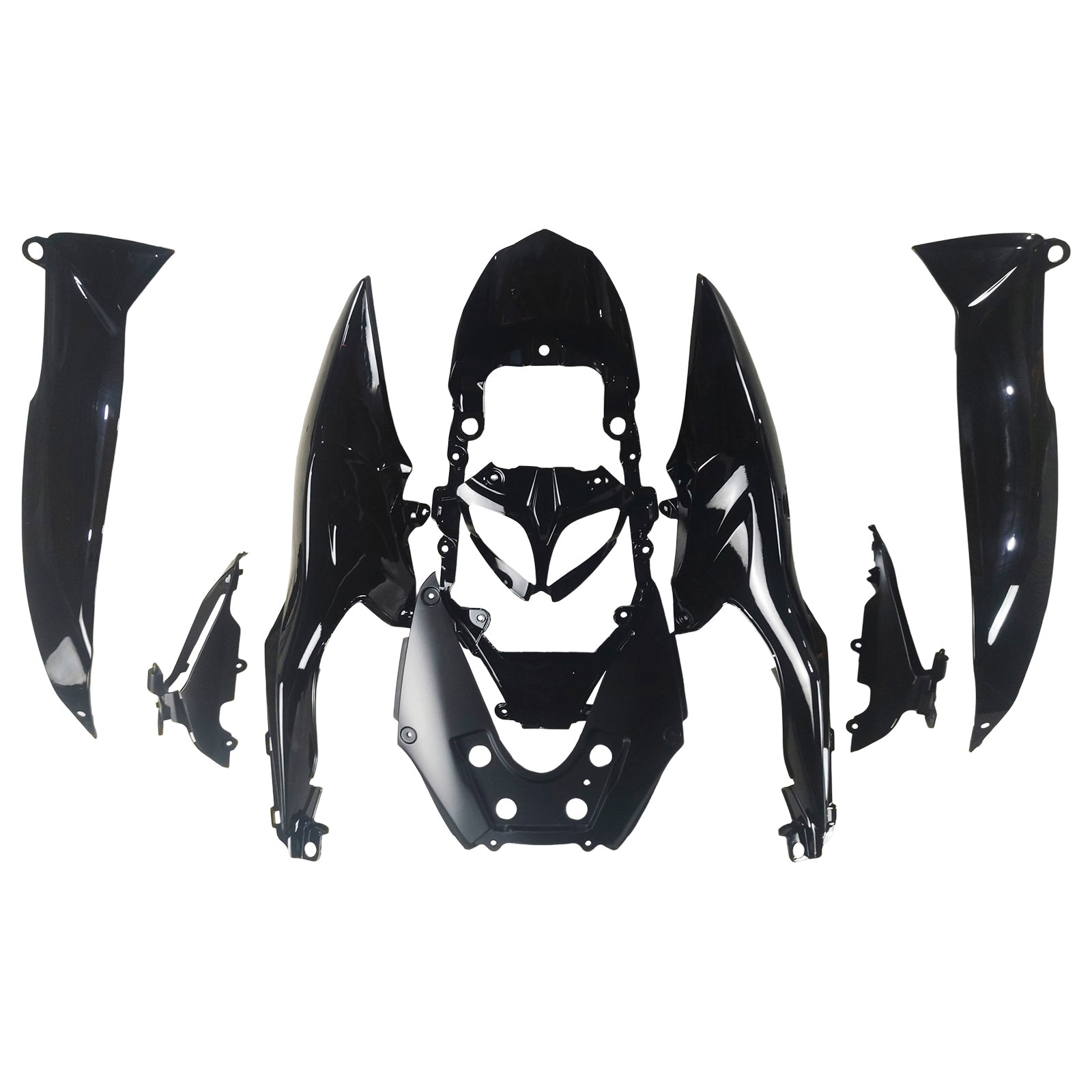 Amotopart 2009-2016 Suzuki GSXR1000 Gloss Black Fairing Kit