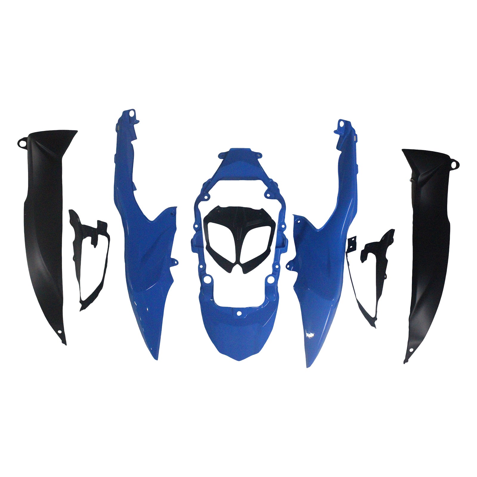 Carénage Amotopart pour Suzuki GSXR1000 2009-2016, bleu multi&Kit rouge