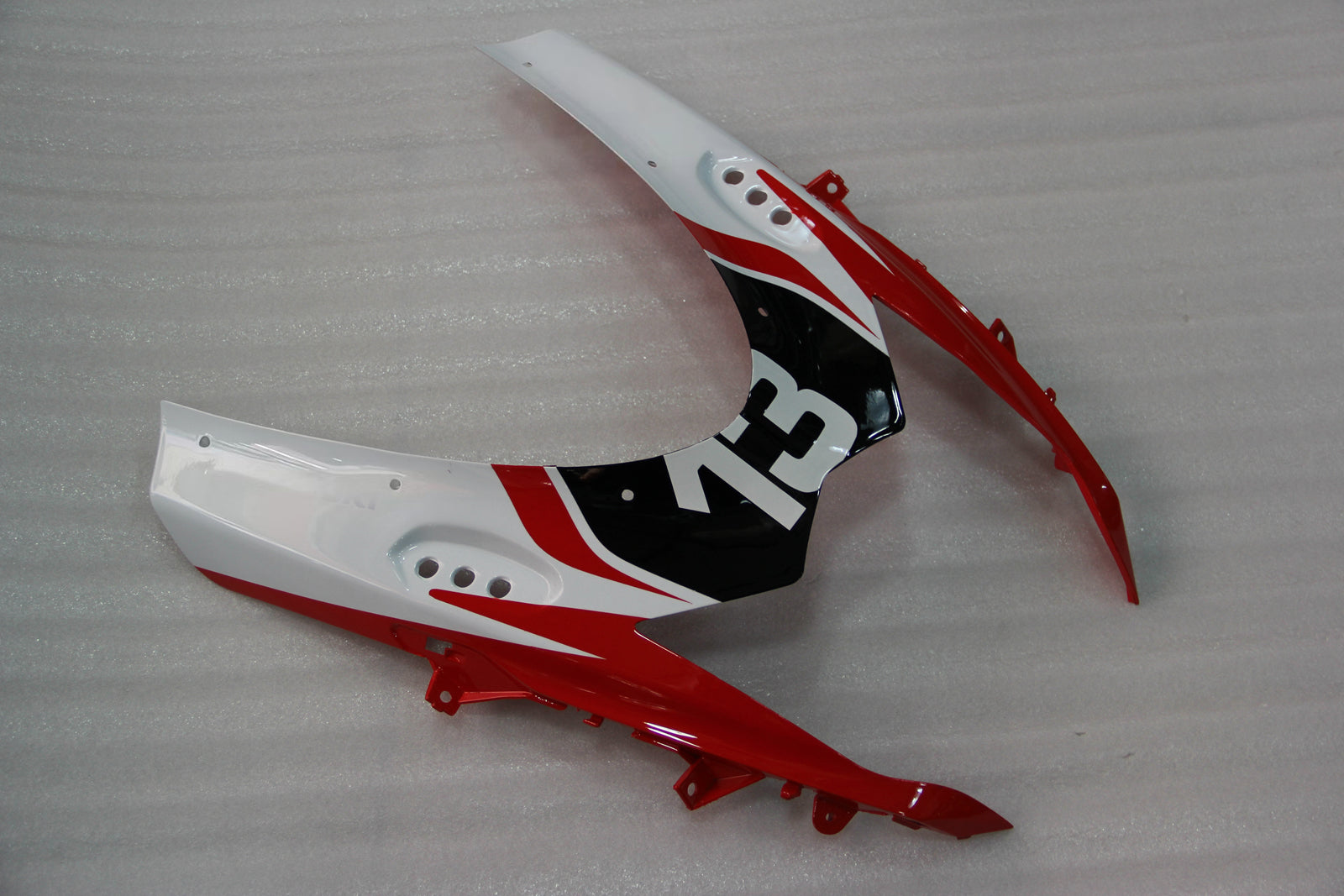 Amotopart Verkleidung für Suzuki GSXR1000 (2009–2016), mehrfarbig, Schwarz&Red Kit