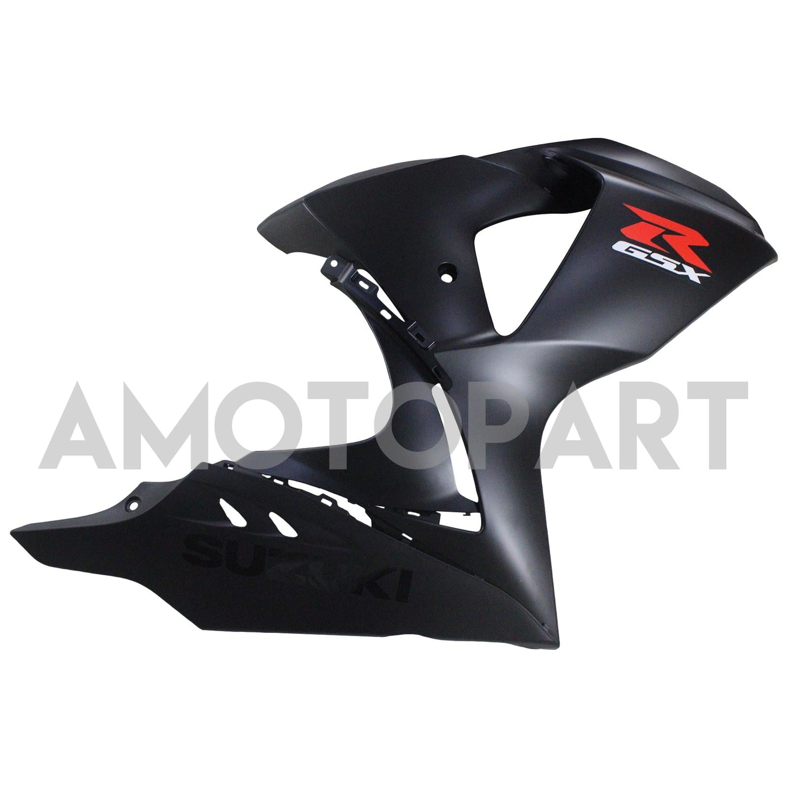 Amotopart 2007-2008 Suzuki GSXR1000 Fairing Matte Black & Red Letter Kit