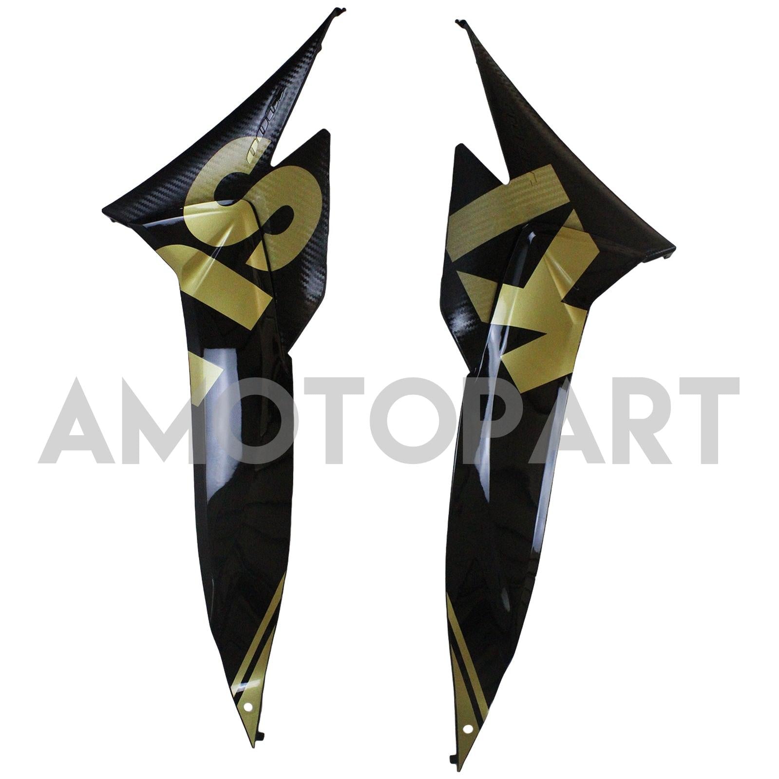Amotopart 2009-2016 Suzuki GSXR1000 Fairing Black & Gold Kit