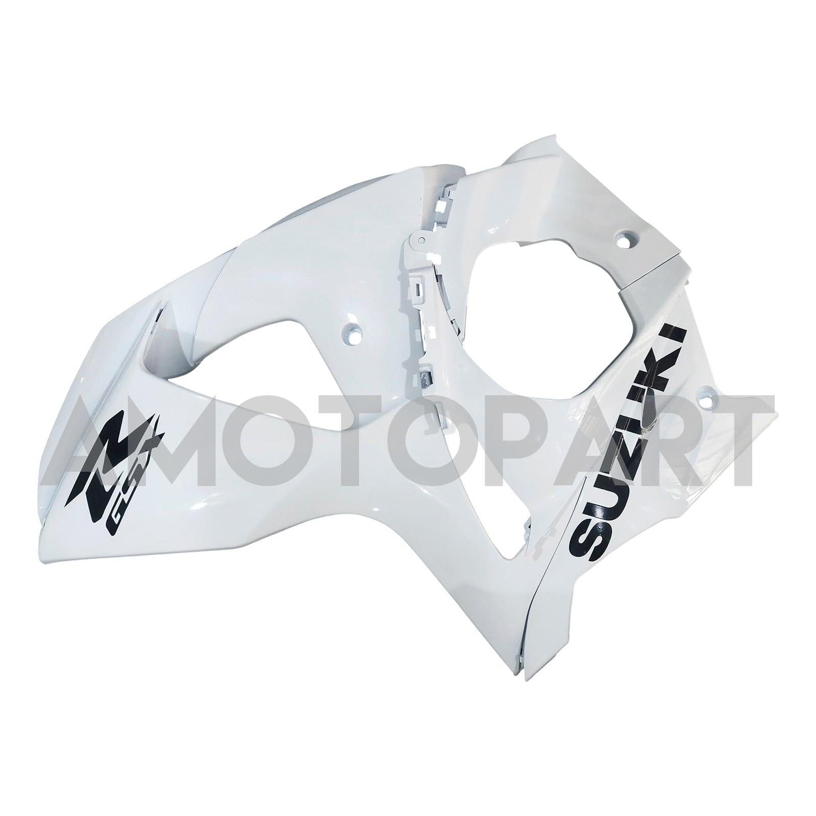 Amotopart Kit lettera carenatura bianca e nera per Suzuki GSXR1000 2009-2016