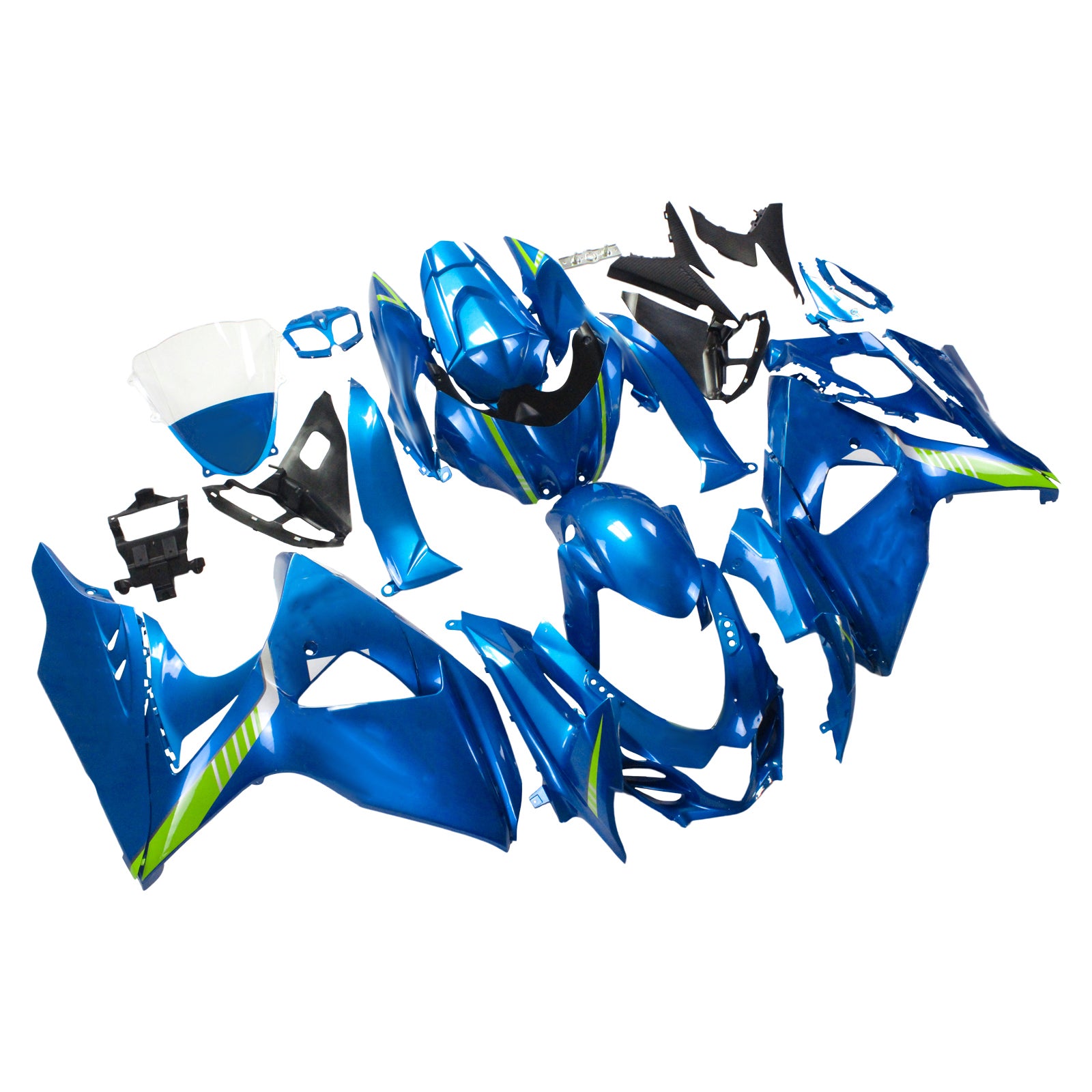 Amotopart 2009-2016 Suzuki GSXR1000 Fairring Blue 29 Kit