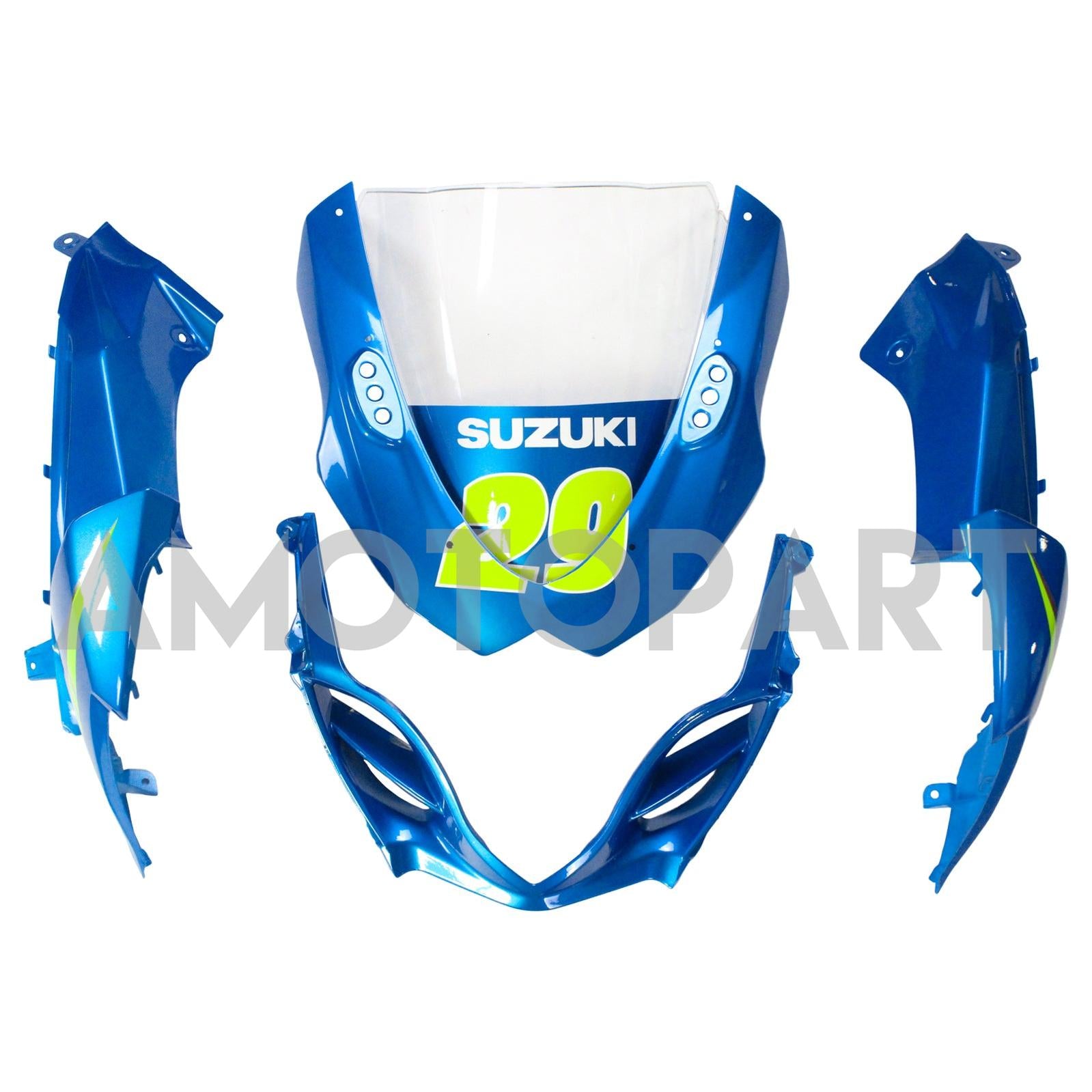 Amotopart 2009-2016 Suzuki GSXR1000 Fairing Blue 29 Kit