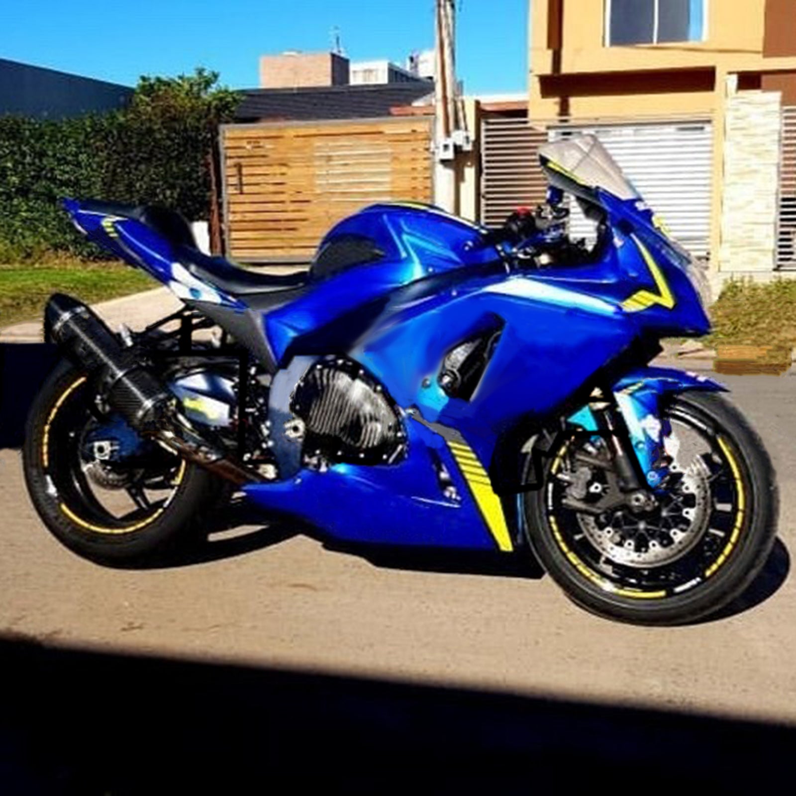 Amotopart 2009-2016 Suzuki GSXR1000 Fairring Blue 29 Kit