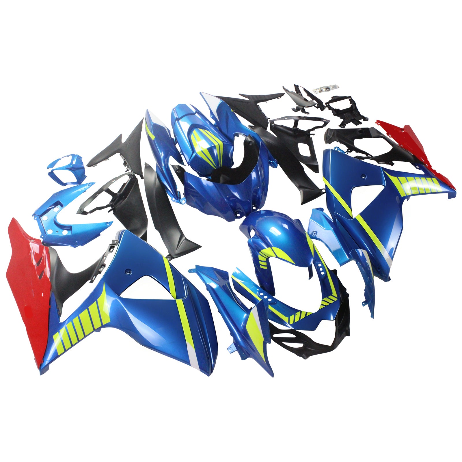 Amotopart 2009-2016 Suzuki GSXR1000 Fairing Blue Cartoon Kit