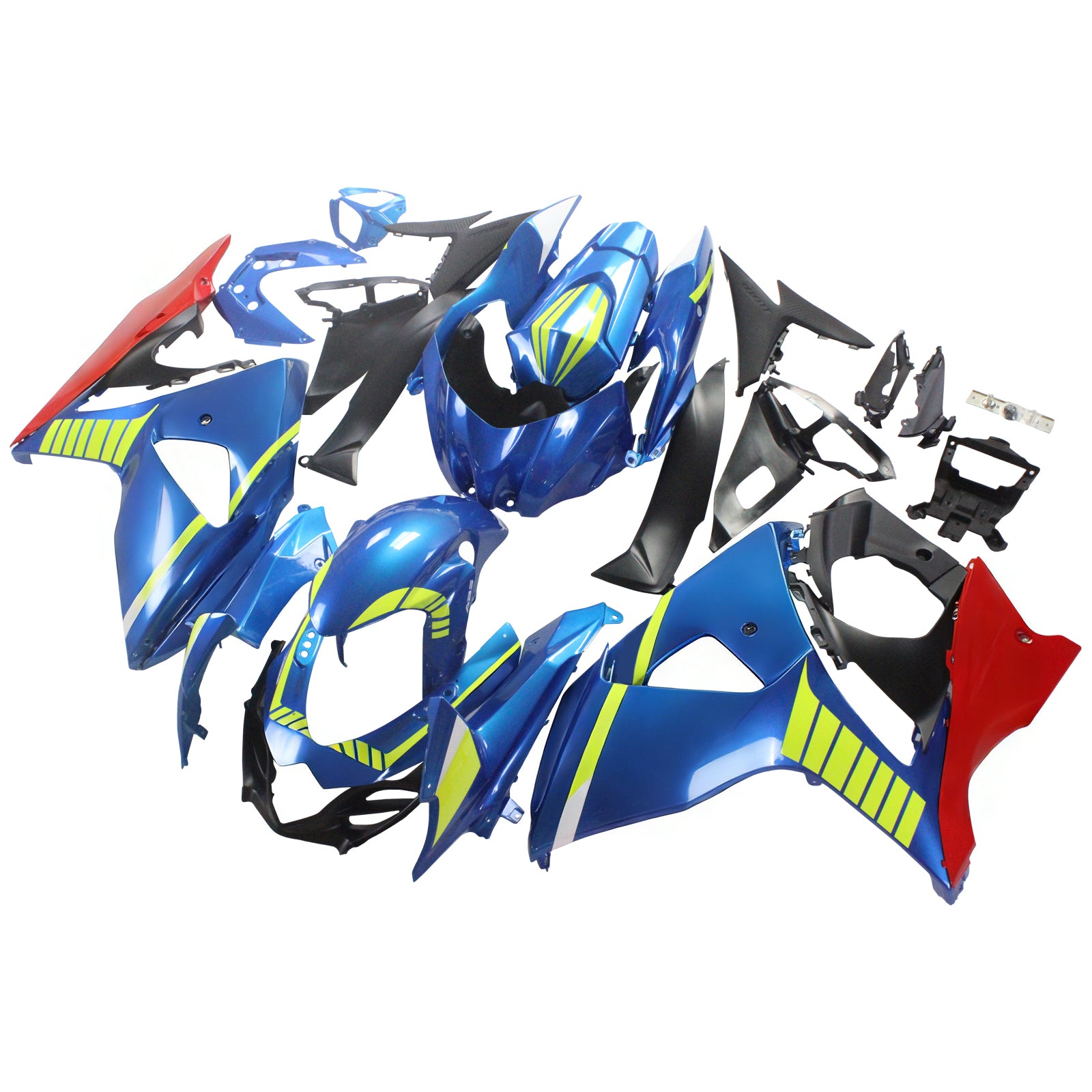 Amotopart 2009-2016 Suzuki GSXR1000 Fairing Blue Cartoon Kit