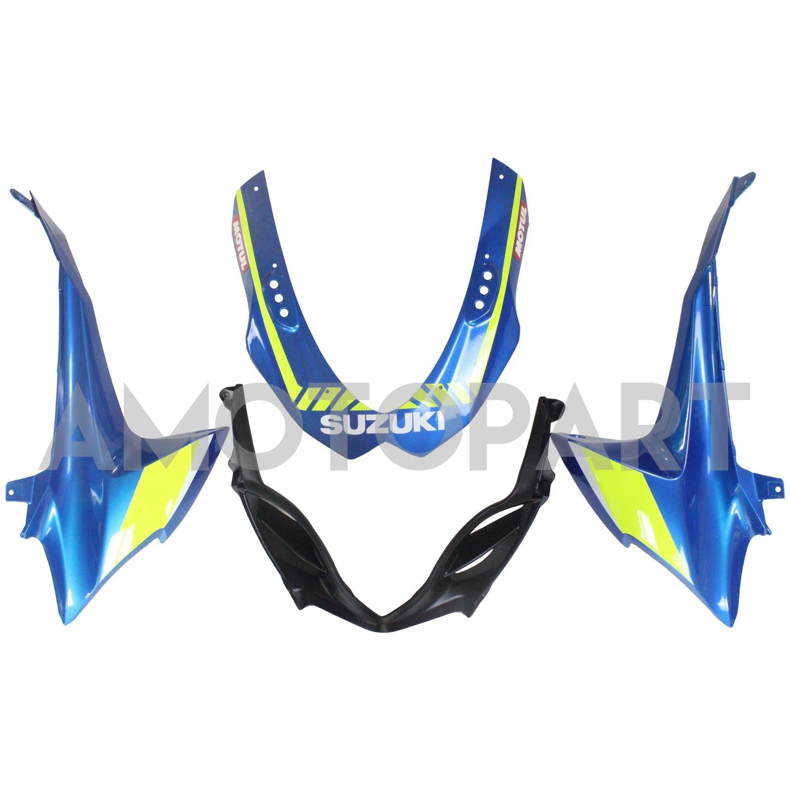 Amotopart 2009-2016 Suzuki GSXR1000 Fairing Blue Cartoon Kit