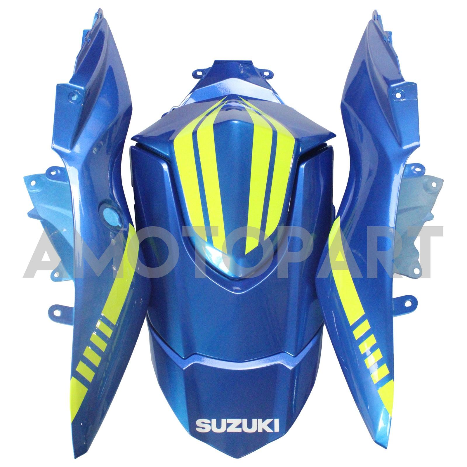 Amotopart 2009-2016 Suzuki GSXR1000 Fairing Blue Cartoon Kit