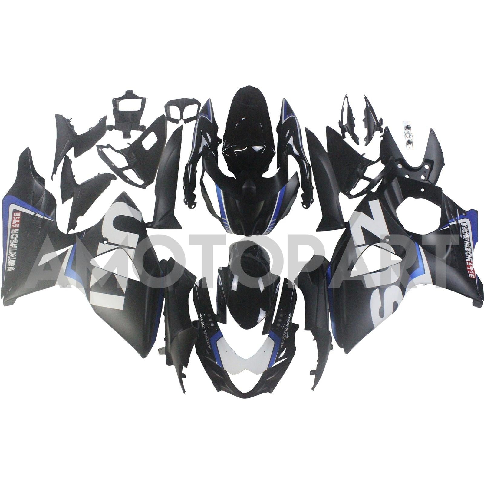 Amotopart 2009–2016 K9 GSXR1000 Suzuki, Schwarz&Blaues Style3-Verkleidungskit