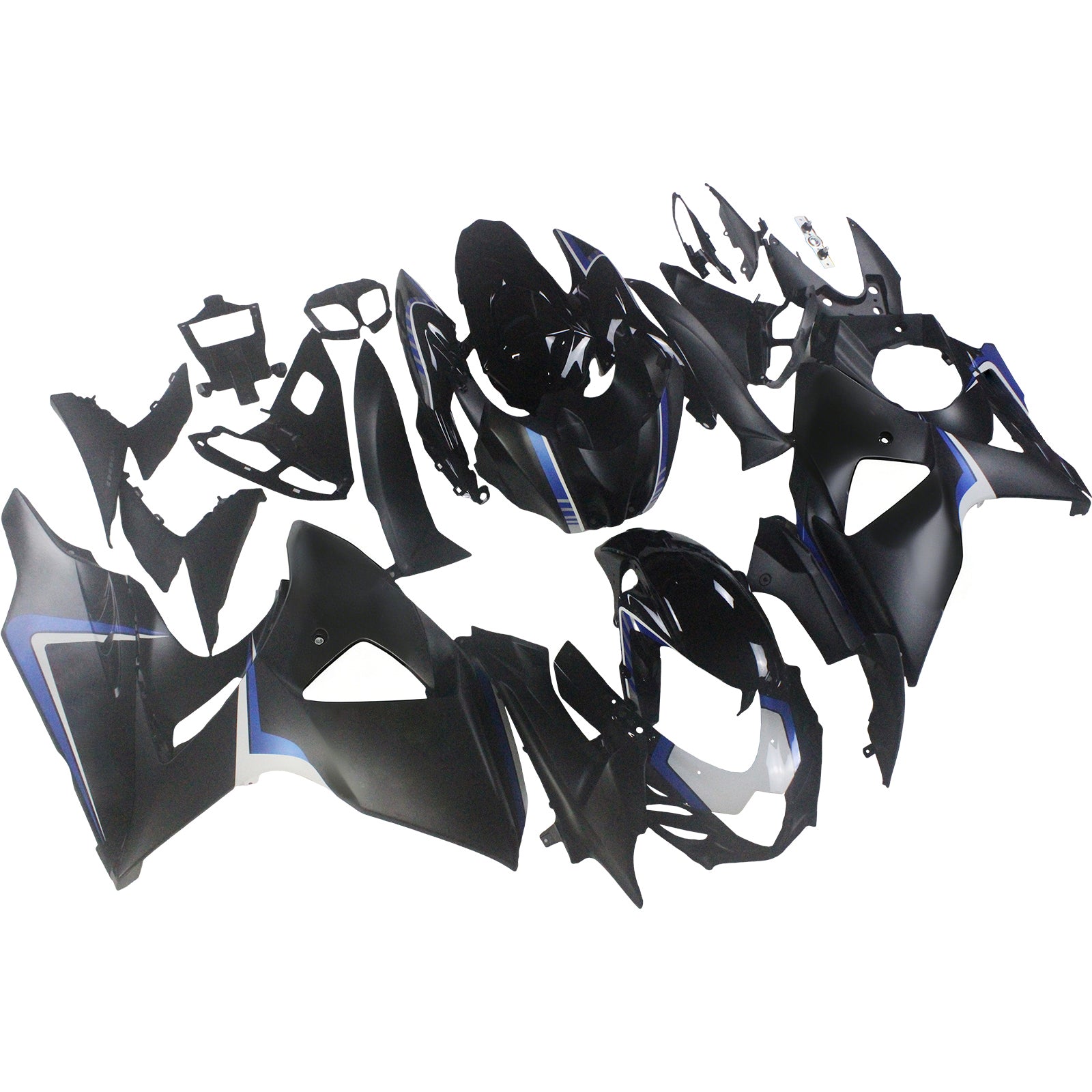 Amotopart 2009-2016 K9 GSXR1000 Suzuki Black&Blue Style3 Fairing Kit