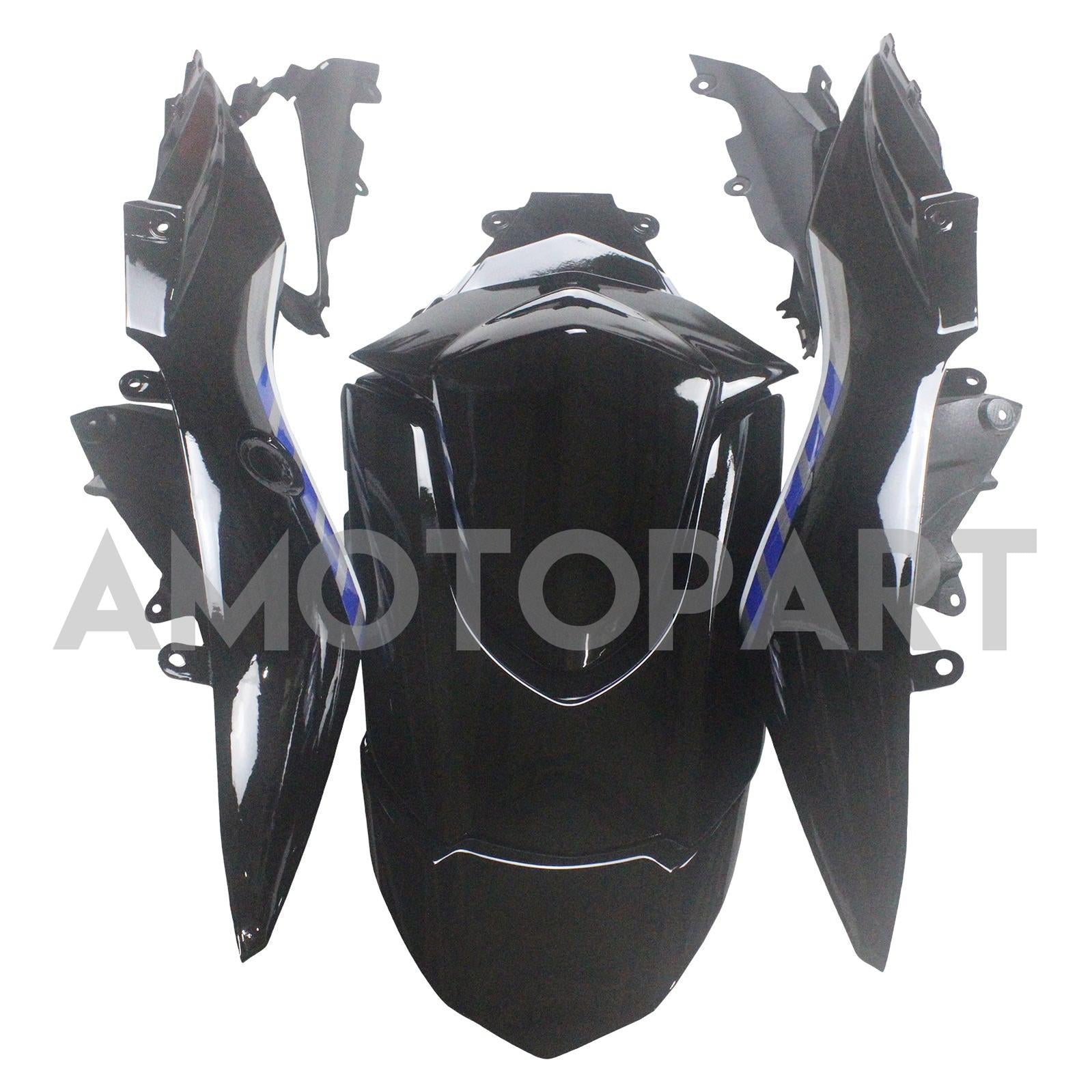Amotopart 2009–2016 K9 GSXR1000 Suzuki, Schwarz&Blaues Style3-Verkleidungskit