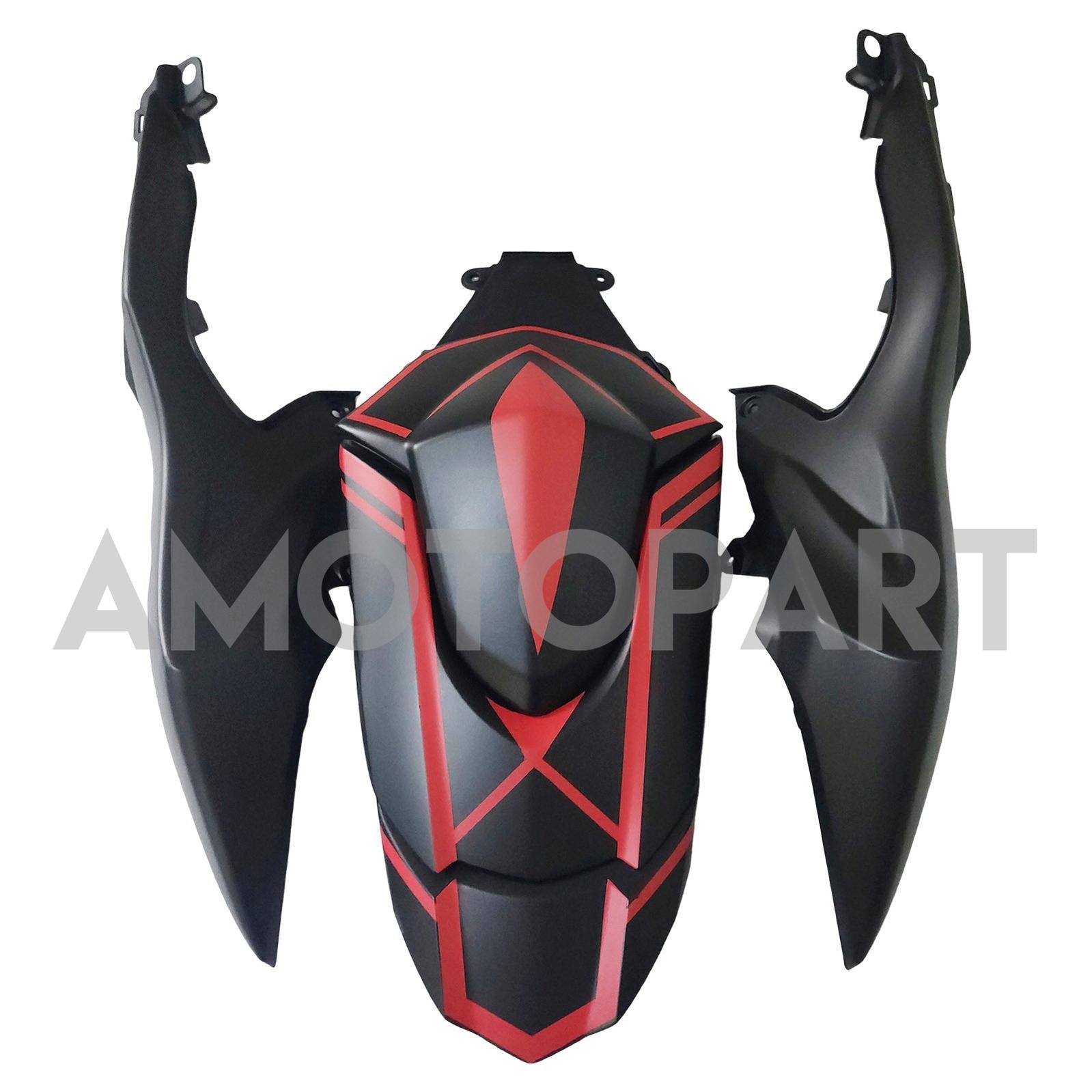 Amotopart 2009-2016 K9 GSXR1000 Suzuki Matte Black With Red Stripe Fairing Kit