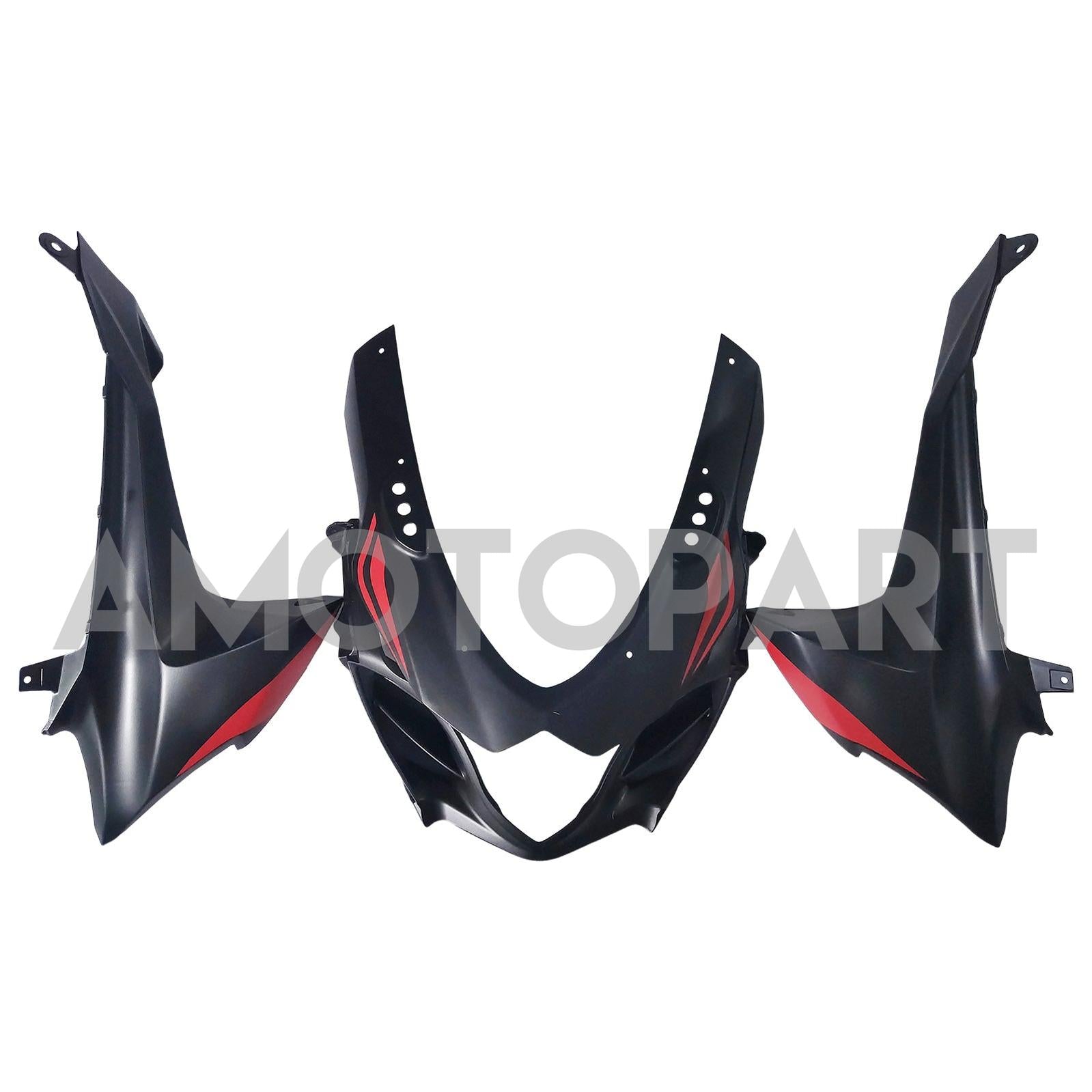 Amotopart 2009-2016 K9 GSXR1000 Suzuki Matte Black With Red Stripe Fairing Kit