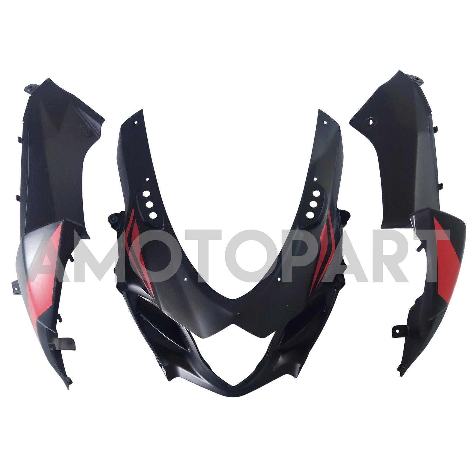 Amotopart 2009-2016 K9 GSXR1000 Suzuki Matte Black With Red Stripe Fairing Kit