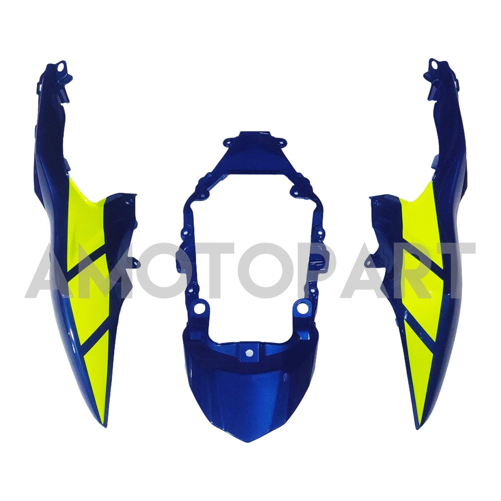 Amotopart 2009-2016 K9 GSXR1000 Suzuki Kit de carenado azul y verde lima