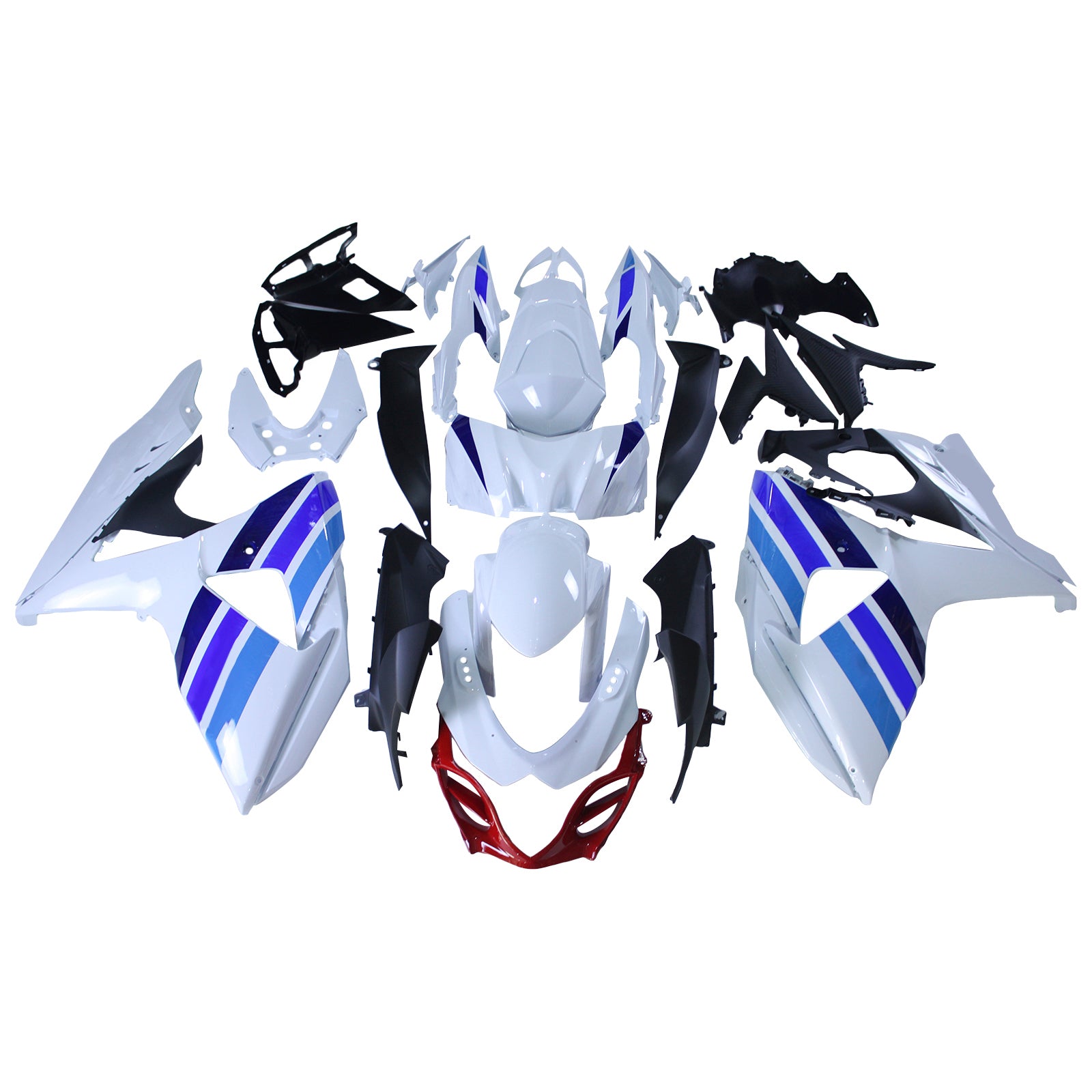 Amotopart 2009-2016 K9 GSXR1000 Suzuki Blue & Red Failing Kit