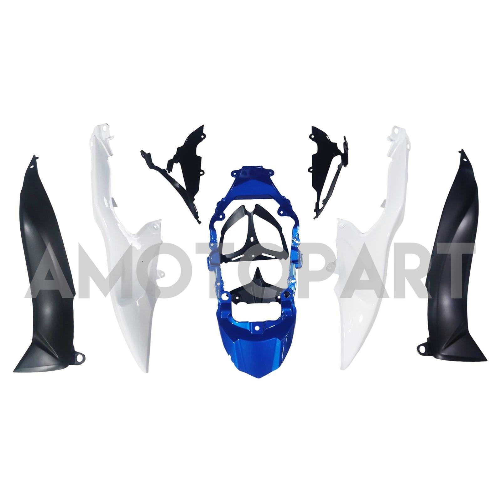 Amotopart 2009-2016 K9 GSXR1000 Suzuki Blue&White Style2 Fairing Kit