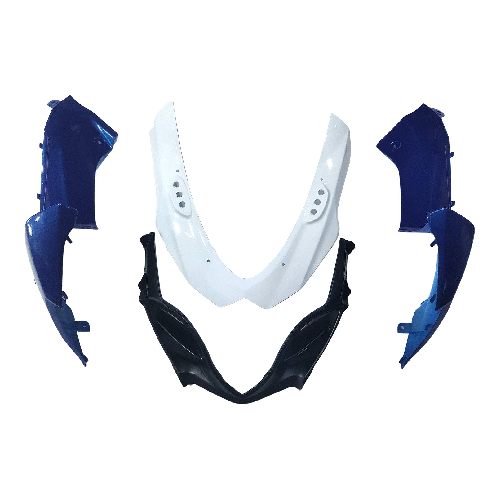 Amotopart 2009-2016 K9 GSXR1000 Suzuki Blue&White Style1 Fairing Kit