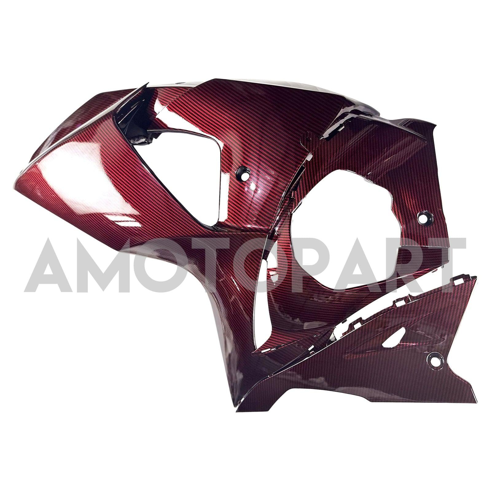 Amotopart 2009-2016 Suzuki GSXR1000 Red Carbon Fiber Pattern Fairing Kit