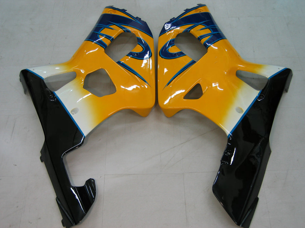 Amotopart Suzuki 01-03 GSXR600 & 00-03 GSXR750 Yellow Blue Fairing Kit