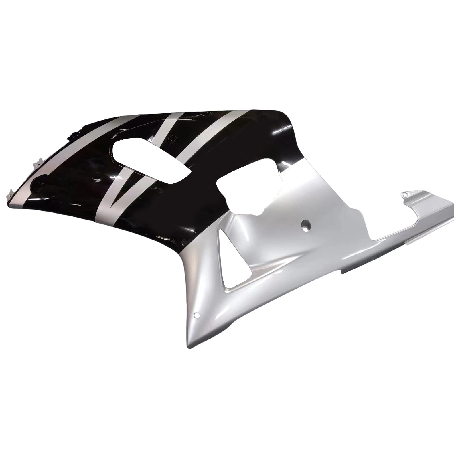 Amotopart Suzuki 01-03 GSXR600 & 00-03 GSXR750 Black Silver GSXR Racing Fairing Kit