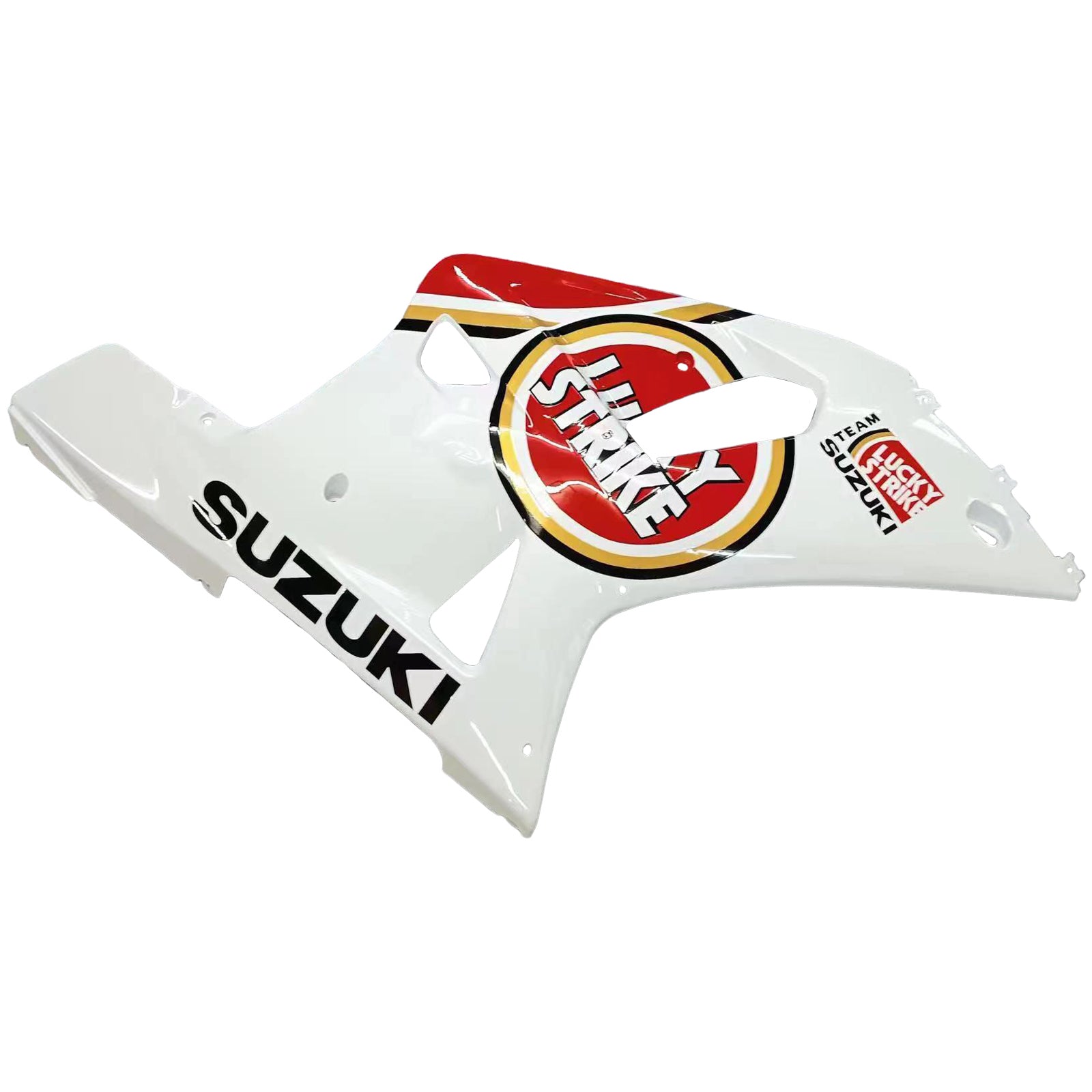 Amotopart Suzuki 01-03 GSXR600 & 00-03 GSXR750 Lucky Strike Racin White Red Fairing Kit