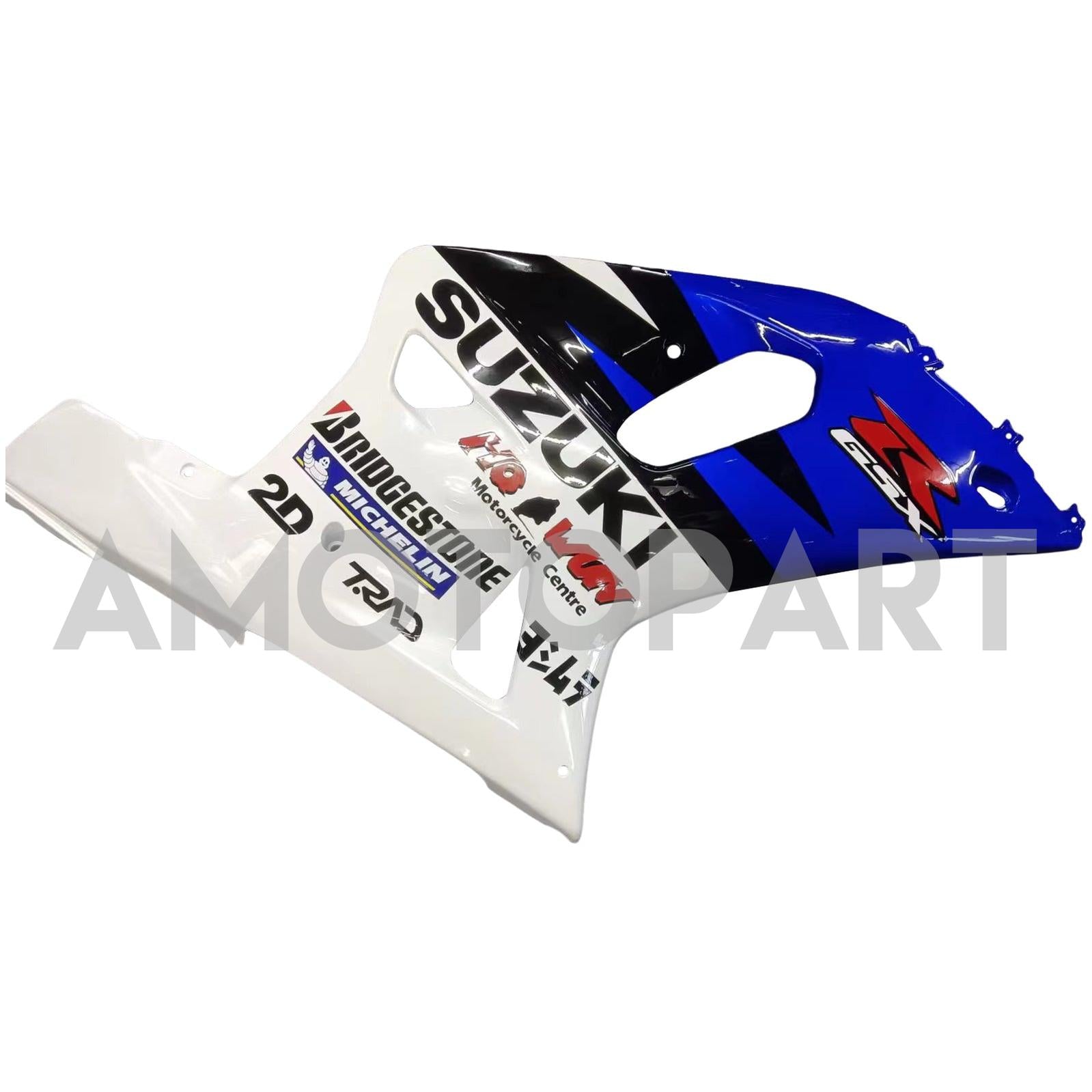 Amotopart Suzuki 01-03 GSXR600 & 00–03 GSXR750 Motul Racing Blaues Verkleidungskit
