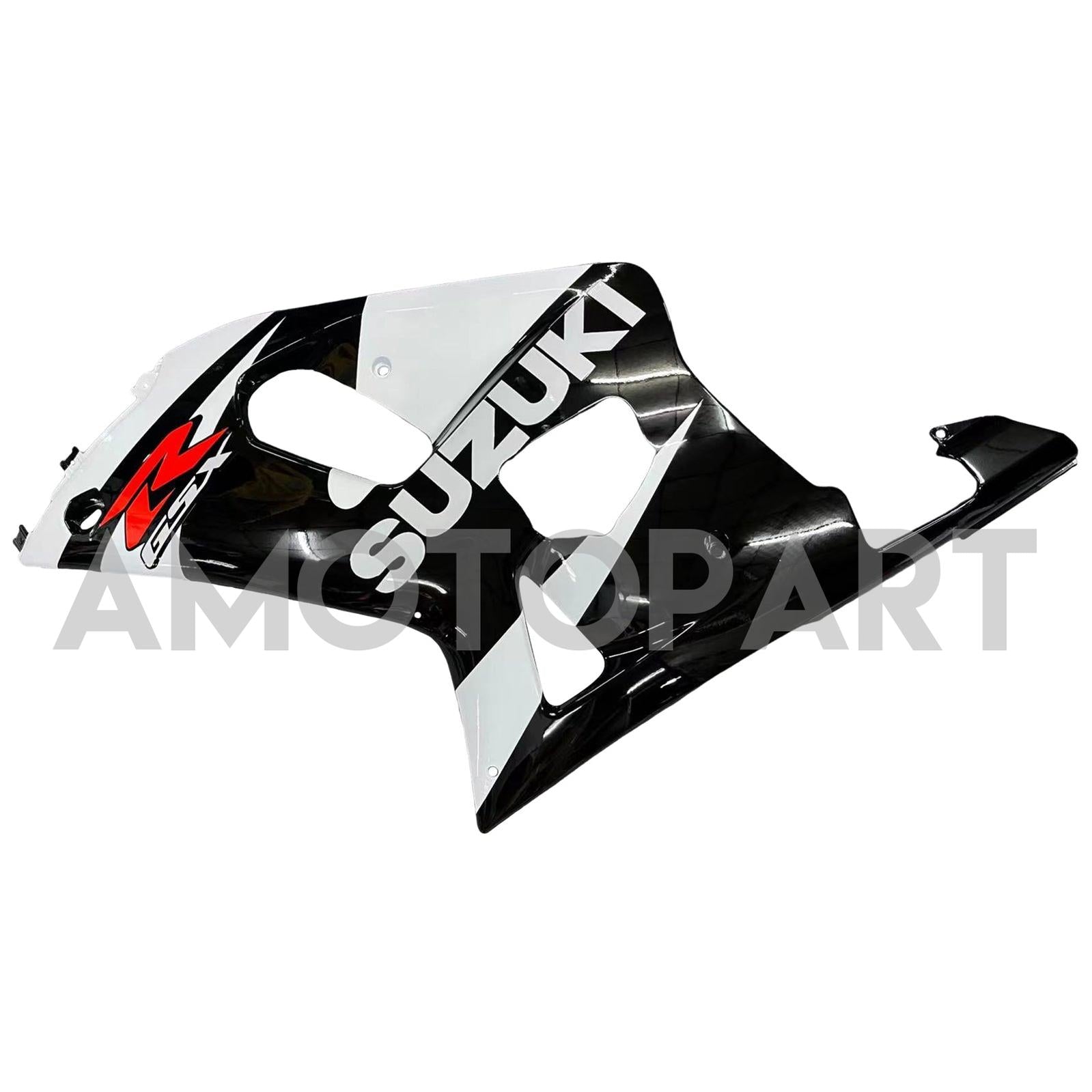 Amotopart Suzuki 01-03 GSXR600 & 00-03 GSXR750 Black White GSXR Racing Fairing Kit