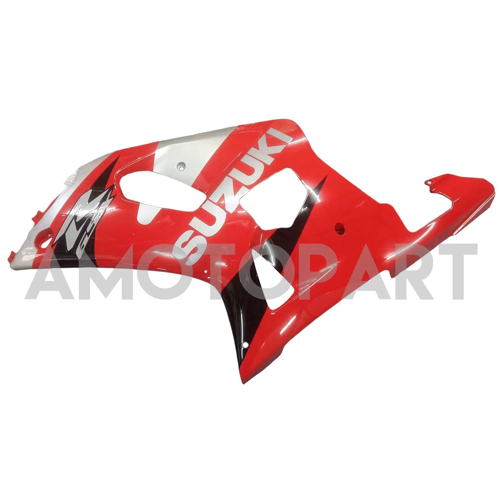 Amotopart Suzuki 01-03 GSXR600 & 00-03 GSXR750 Red Silver Black Fairing Kit