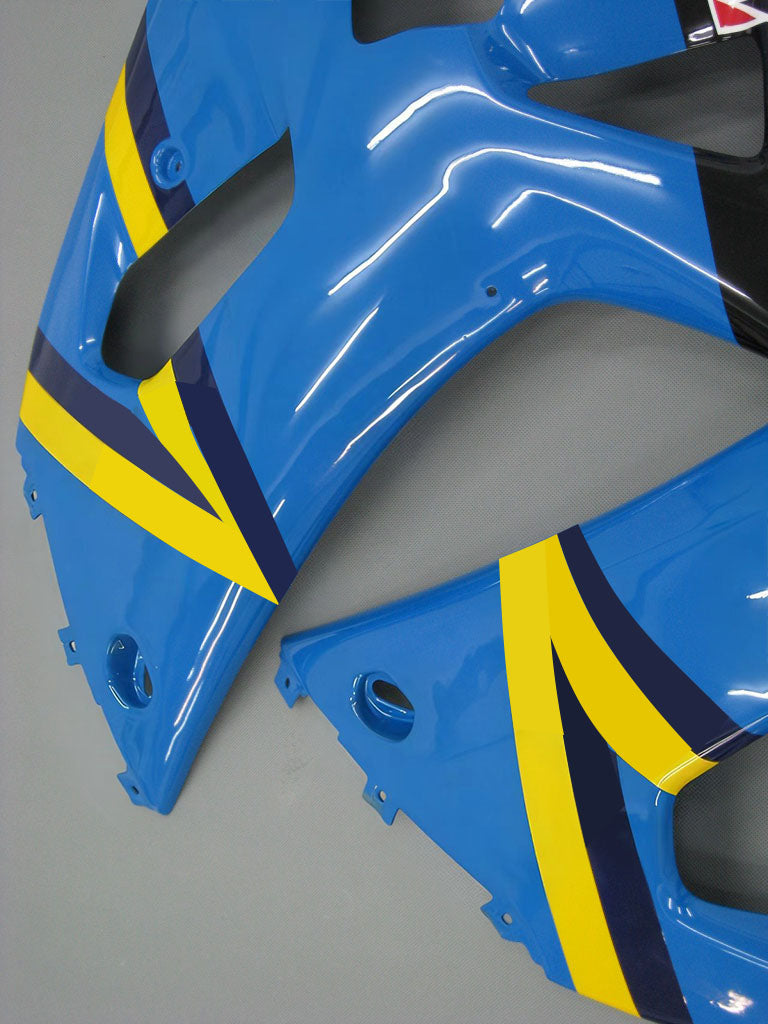 Amotopart Suzuki 01-03 GSXR600 & 00-03 GSXR750 Rizla GSXR Racing Blue Black Fairing Kit