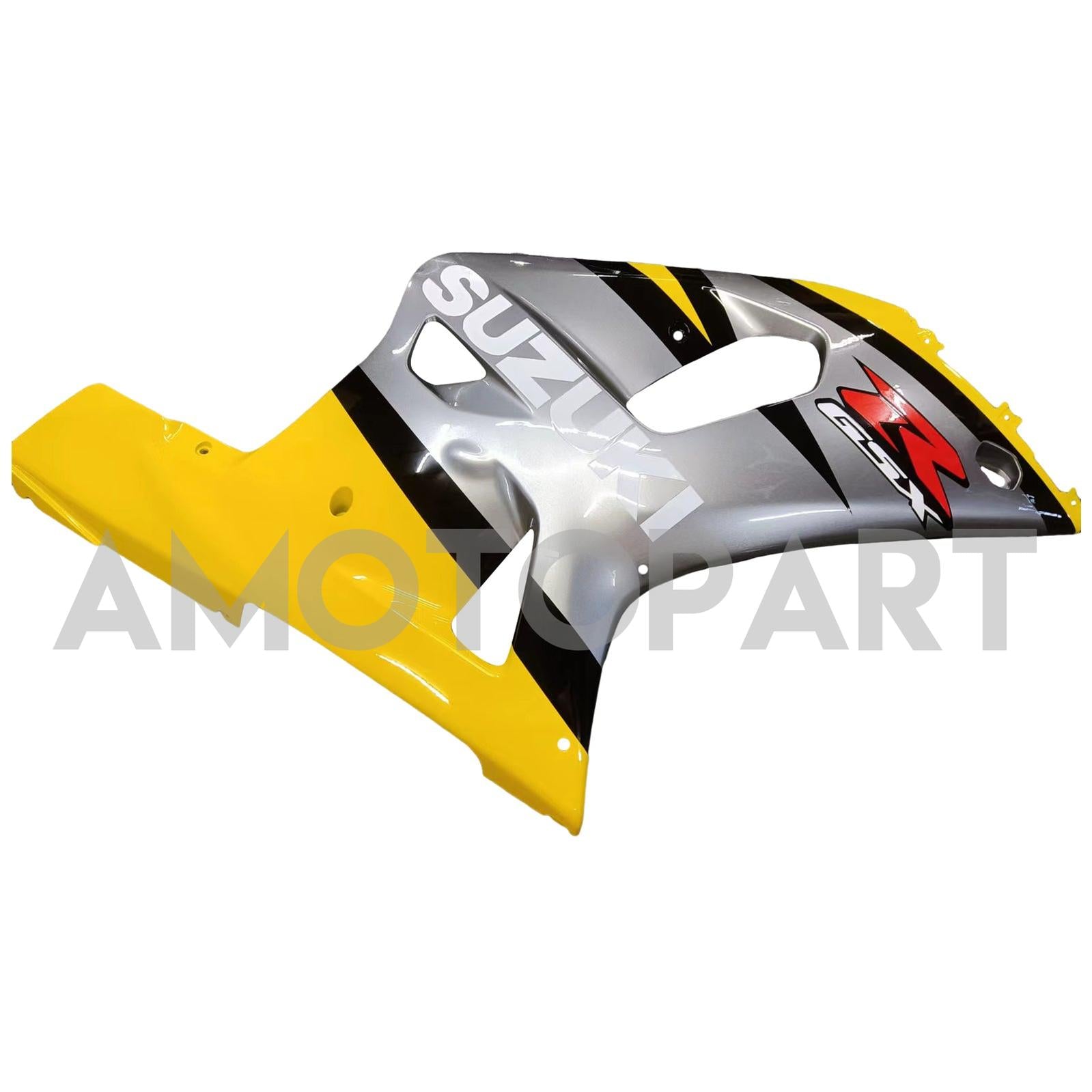 Amotopart Suzuki 01-03 GSXR600 & 00-03 GSXR750 Yellow Silver GSXR Racing Fairing Kit