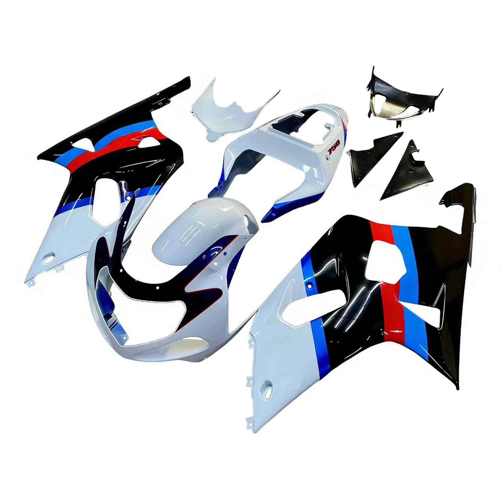 Amotopart Suzuki 01-03 GSXR600 & 00-03 GSXR750 Multi-Color GSXR Racing Fairing Kit