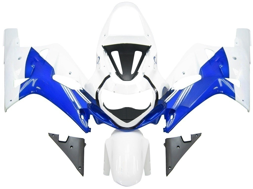 Amotopart Suzuki 01-03 GSXR600 & 00-03 GSXR750 Fairing White Blue Jordan GSXR Racing Fairing Kit