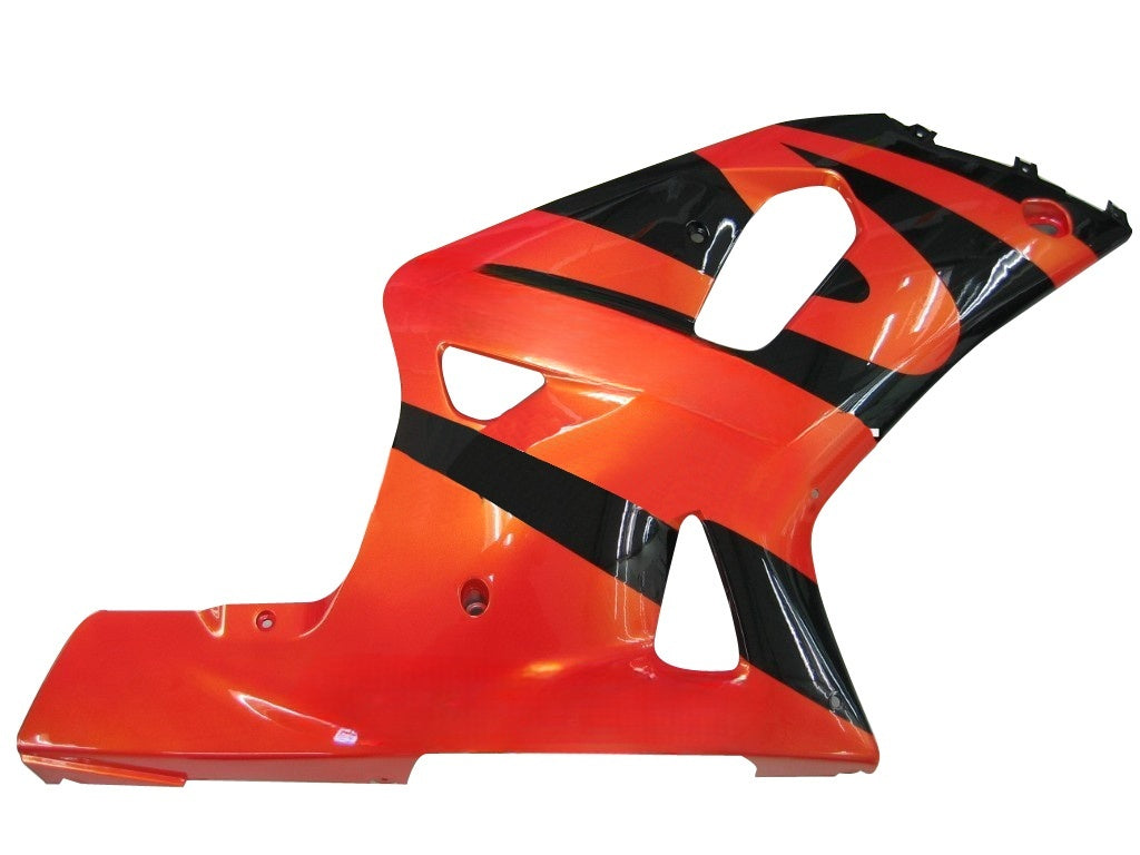 Amotopart Suzuki 01-03 GSXR600 & 00-03 GSXR750 Racing Orange Metallic Black Zestaw owiewek