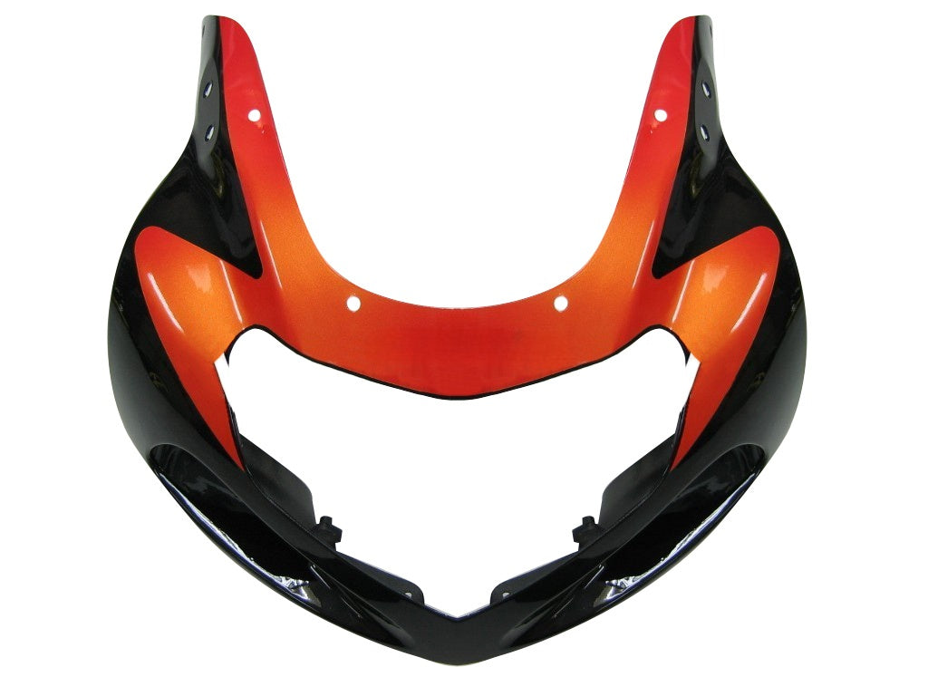 Amotopart Suzuki 01-03 GSXR600 & 00-03 GSXR750 Racing Orange Metallic Black Zestaw owiewek