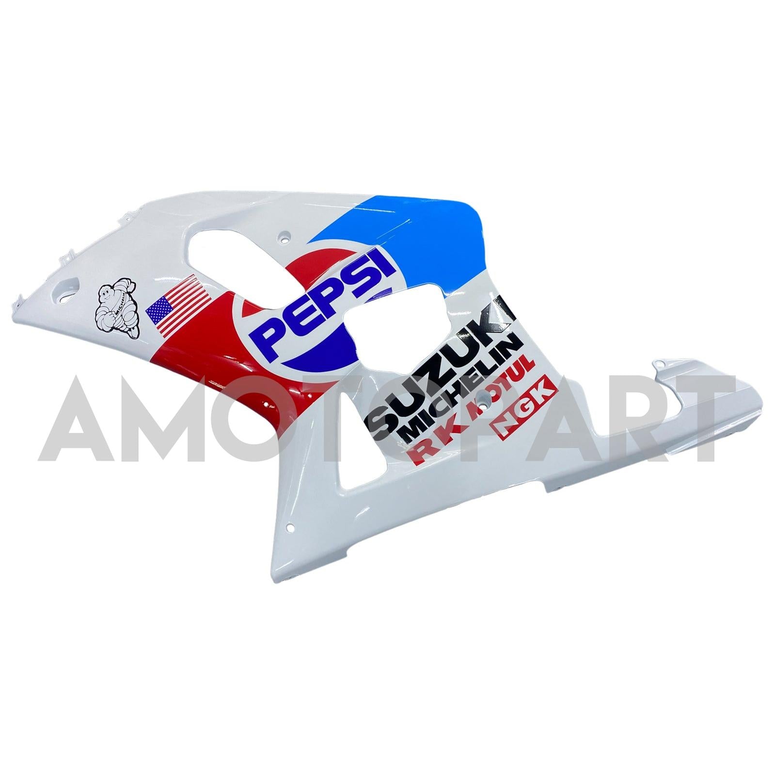 Amotopart Suzuki 01-03 GSXR600 & 00-03 GSXR750 Pepsi White Red Blue Fairing Kit