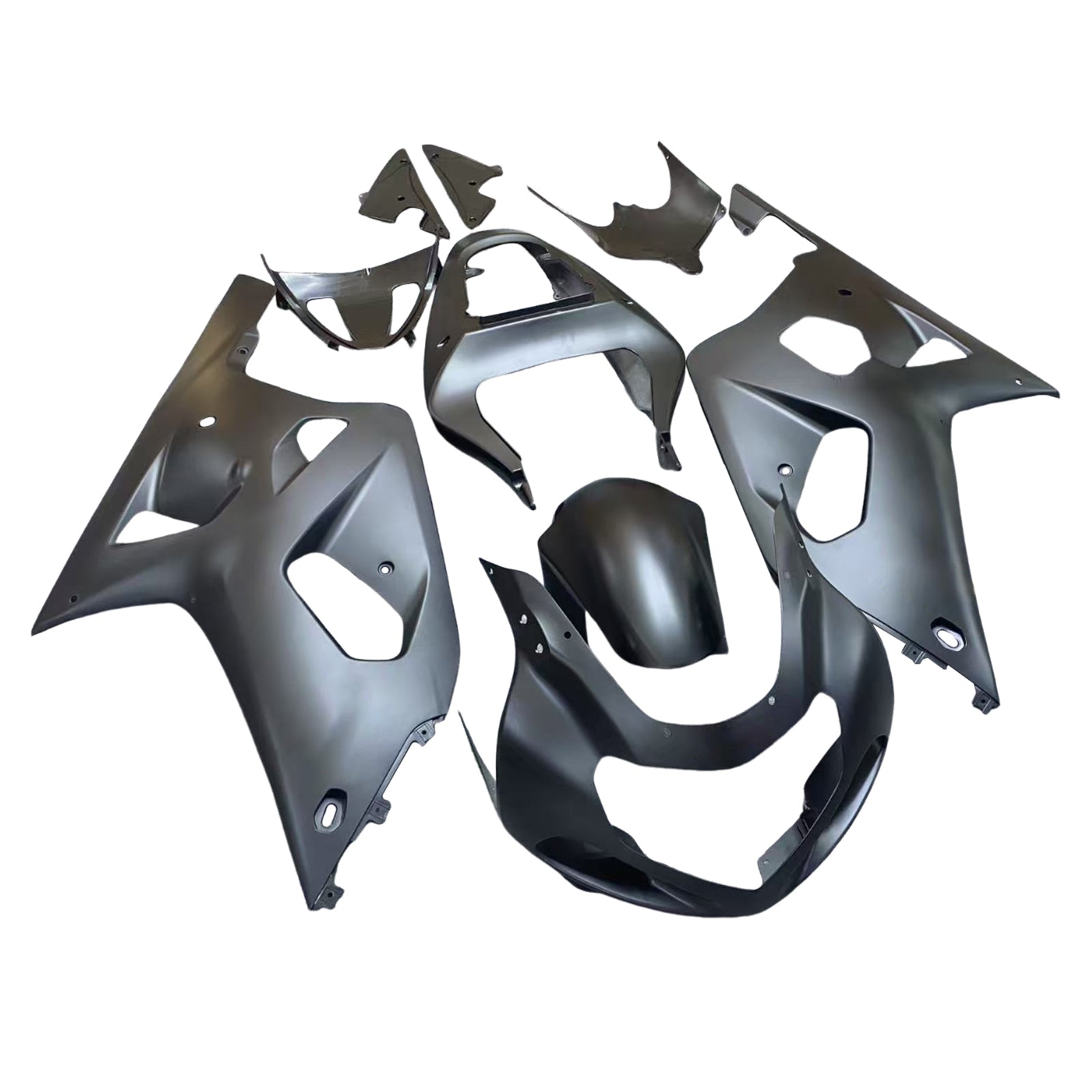 Amotopart スズキ 01-03 GSXR600 & 00-03 GSXR750 マットブラック フェアリングキット