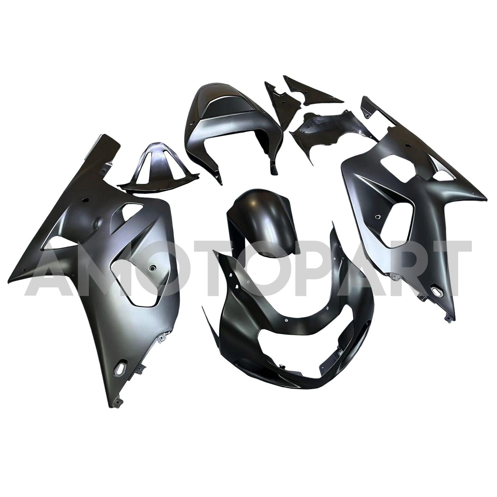 Amotopart Kit carena nera opaca Suzuki 01-03 GSXR600 e 00-03 GSXR750