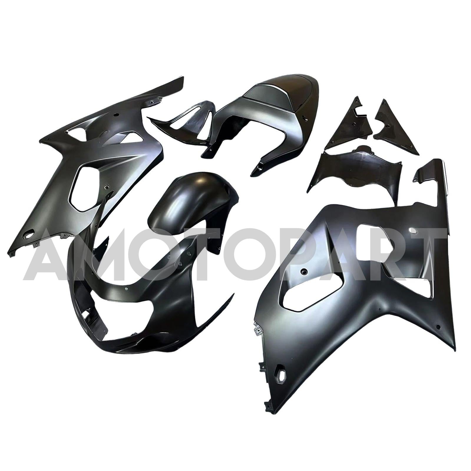 Amotopart Kit carena nera opaca Suzuki 01-03 GSXR600 e 00-03 GSXR750