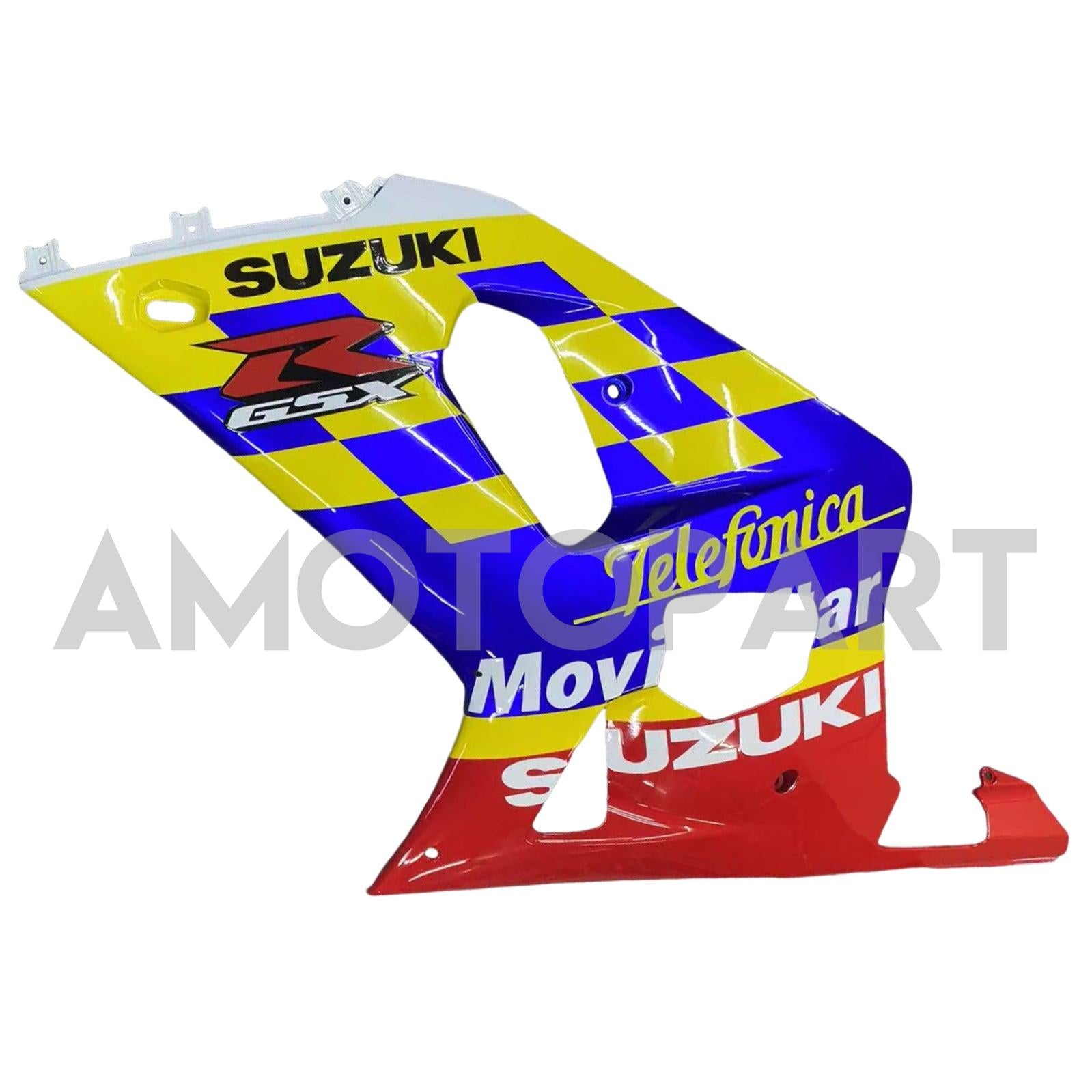 Amotopart 2001-2003 GSXR600 2000-2003 GSXR750 K1 Suzuki Red Blue Fairing Kit